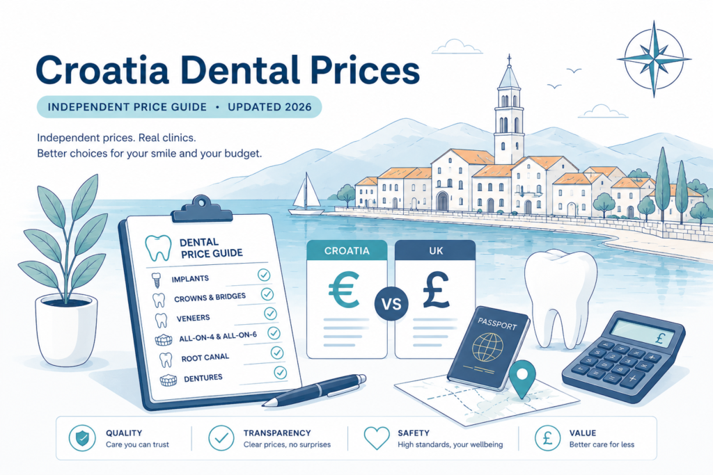 Croatia Dentist Prices
Independent price guide